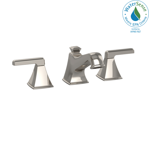 TOTO Connelly Two Handle Widespread 1.5 GPM Bathroom Sink Faucet, Polished Nickel TL221DD#PN