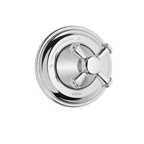 TOTO Vivian Cross Handle Two-Way Diverter Trim, Polished Chrome TS220DW#CP