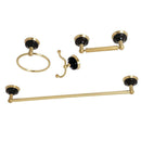 Kingston Brass BAK9112478BB Water Onyx 4P Bath Accs Set