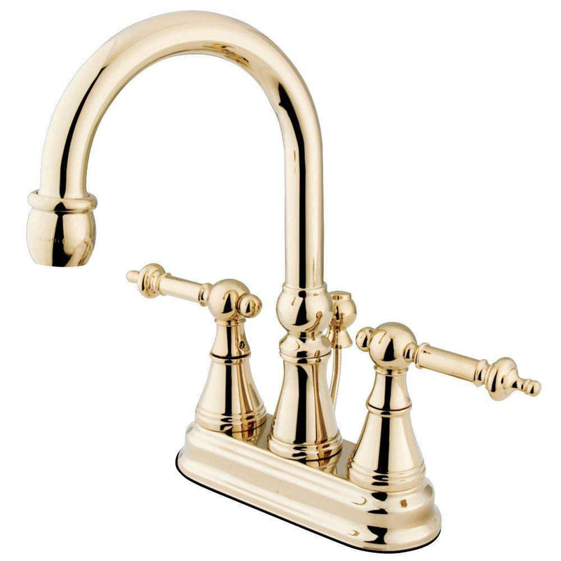 Kingston Brass KS2612TL 4 in. Centerset Bath Faucet Brass