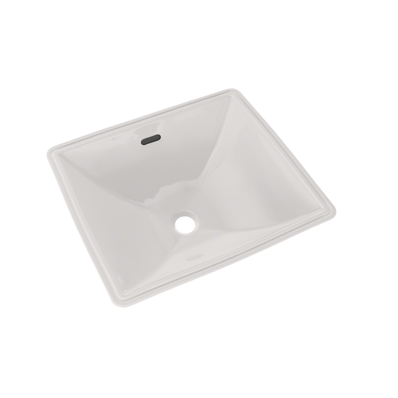 TOTO Legato Rectangular Undermount Bathroom Sink with CeFiONtect, Colonial White LT624G