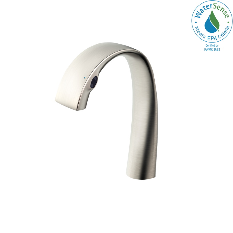 TOTO ZN 1.1 GPM Electronic Touchless Bathroom Faucet with SOFT FLOW and SAFETY THERMO Technology, Brushed Nickel TLP01701U