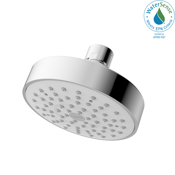 TOTO L Series Modern Round Single Spray 4 inch 1.75 GPM Showerhead, Polished Chrome TBW01012U4#CP