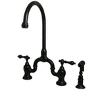 Kingston KS7795ALBS English Country Kitchen Bridge Faucet W/