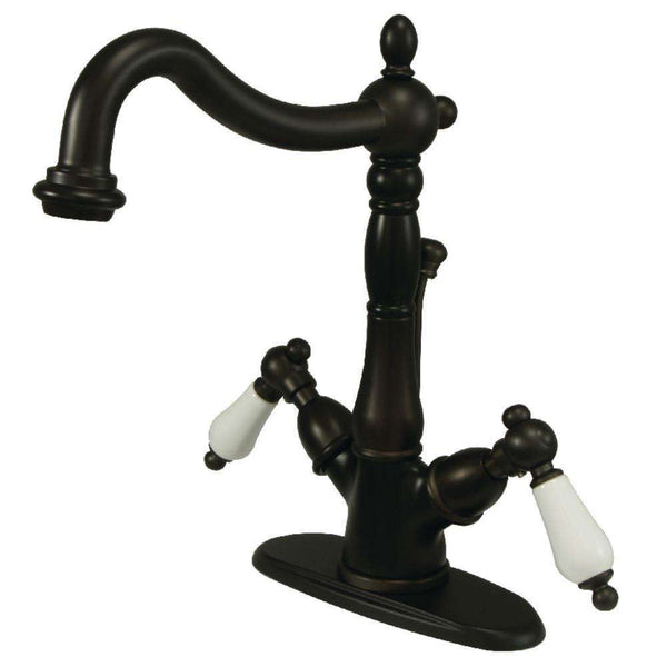 Kingston Brass KS1435PL 4 in. Centerset Bath Faucet Bronze