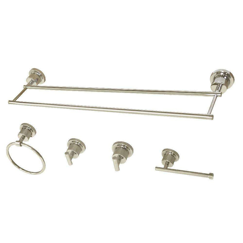 Kingston Brass BAH821330478PN 5P Bath Accs Set Nickel