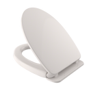 TOTO SoftClose Non Slamming, Slow Close Elongated Toilet Seat and Lid, Colonial White SS124