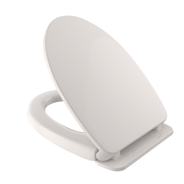 TOTO SoftClose Non Slamming, Slow Close Elongated Toilet Seat and Lid, Colonial White SS124#11
