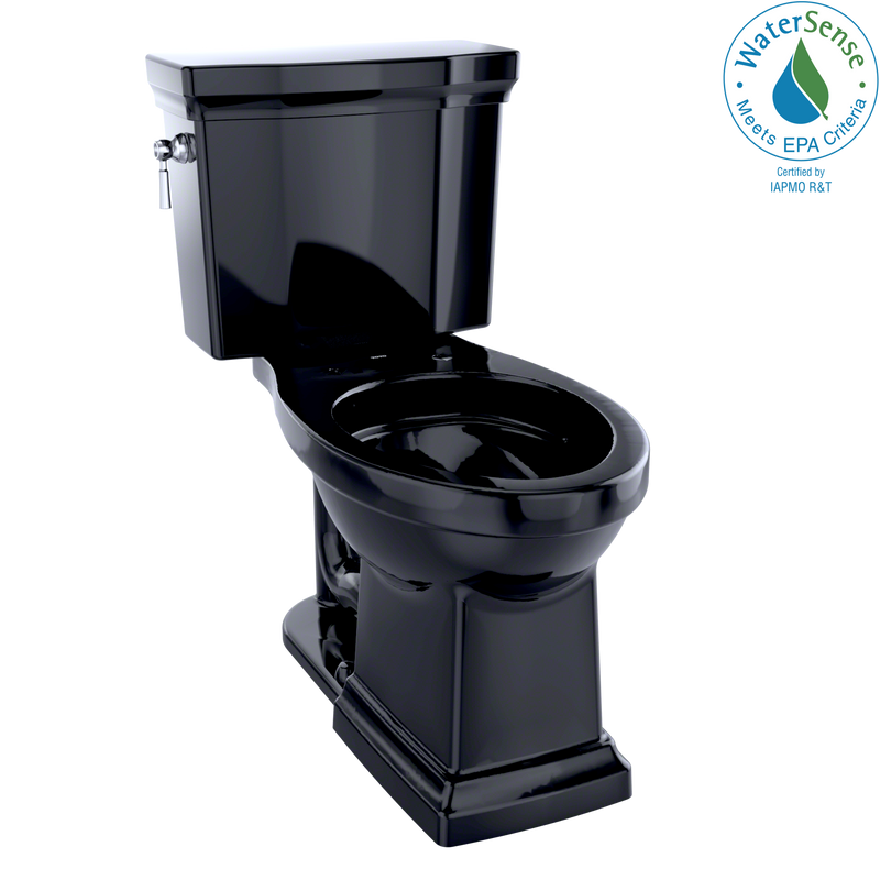 TOTO Promenade II 1G Two-Piece Elongated 1.0 GPF Universal Height Toilet, Ebony CST404CUFG