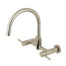 Kingston KS8178DL 8" Centerset Wall Mount Kitchen Faucet