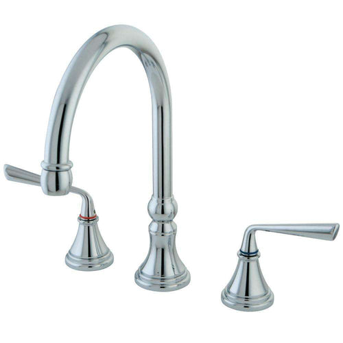 Kingston Brass KS2791ZLLS Widespread Kitchen Faucet