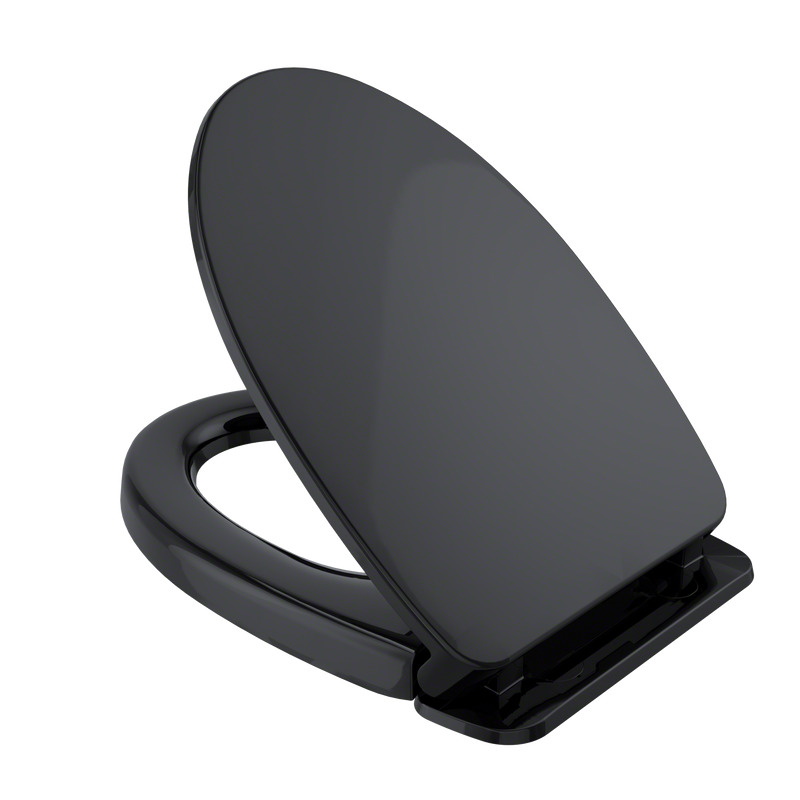 TOTO SoftClose Non Slamming, Slow Close Elongated Toilet Seat and Lid, Ebony SS124