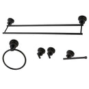 Kingston Brass BAH8213478MB 5P Bath Accs Sets, Matte Black