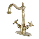 Kingston Brass KS1492BEX Vessel Sink Faucet, Polished Brass