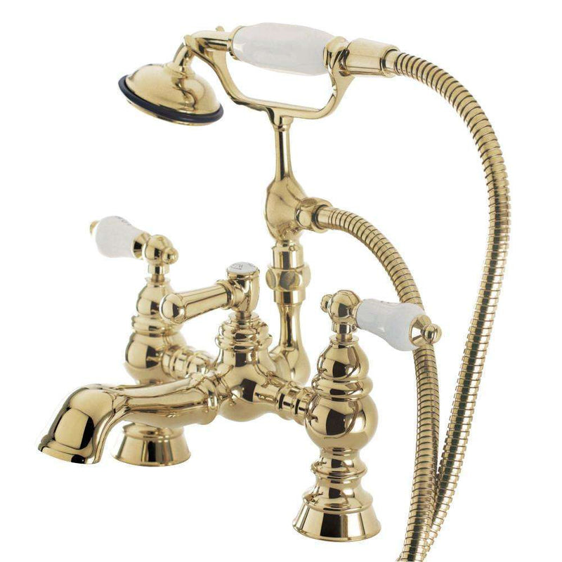 Kingston Brass CC1154T2 Vintage 7" Deck Mount Tub Filler