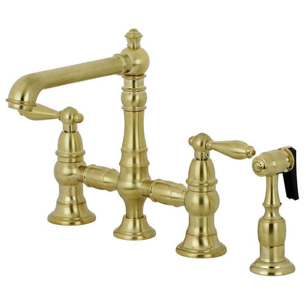 Kingston Brass KS7277ALBS Kitchen Faucet with Side Sprayer