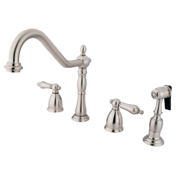 Kingston Brass KB1798ALBS Widespread Kitchen Faucet