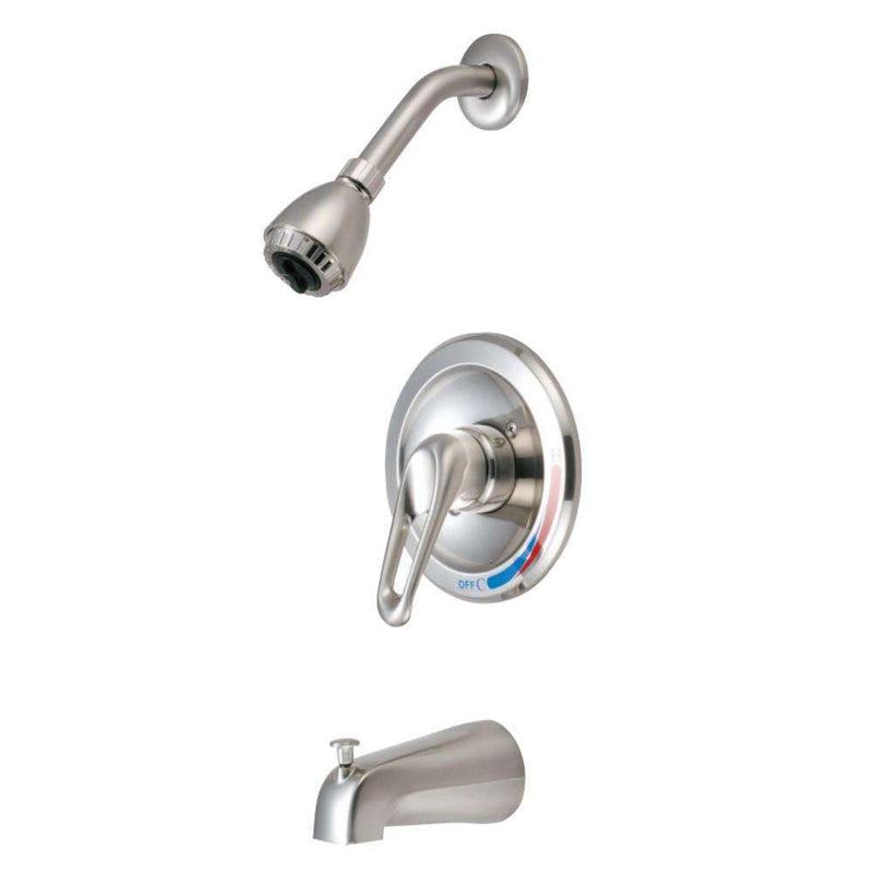 Kingston Brass KKB698 Tub and Shower Faucet, Brushed Nickel