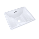 TOTO Aimes Rectangular Undermount Bathroom Sink with CeFiONtect, Cotton White LT626G