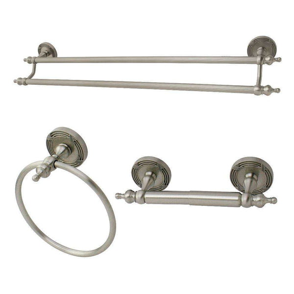 Kingston Brass BAK991348SN 3-Piece Bathroom