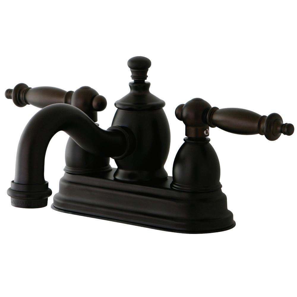 Kingston Brass KS7105TL 4 in. Centerset Bath Faucet Bronze