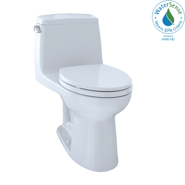 TOTO Eco UltraMax One-Piece Elongated 1.28 GPF ADA Compliant Toilet, Cotton White MS854114EL#01