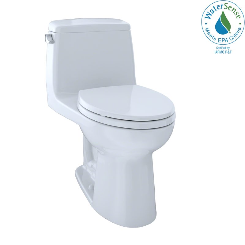 TOTO Eco UltraMax One-Piece Elongated 1.28 GPF ADA Compliant Toilet, Cotton White MS854114EL