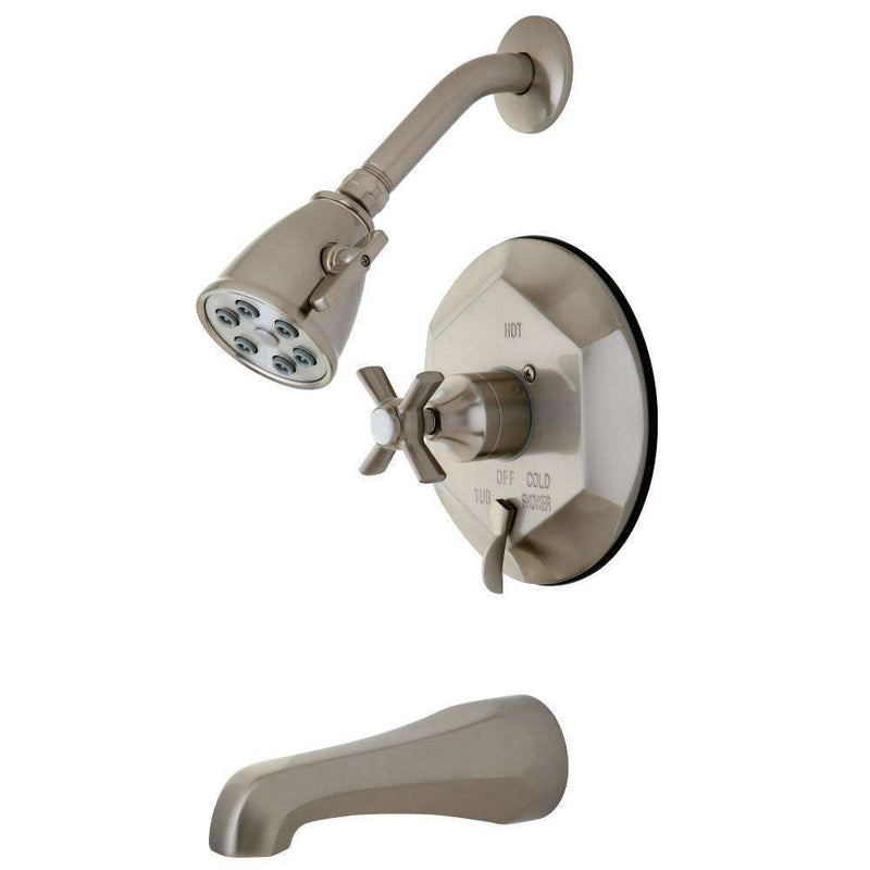 Kingston Brass VB46380ZX Tub/Shower Faucet, Brushed Nickel