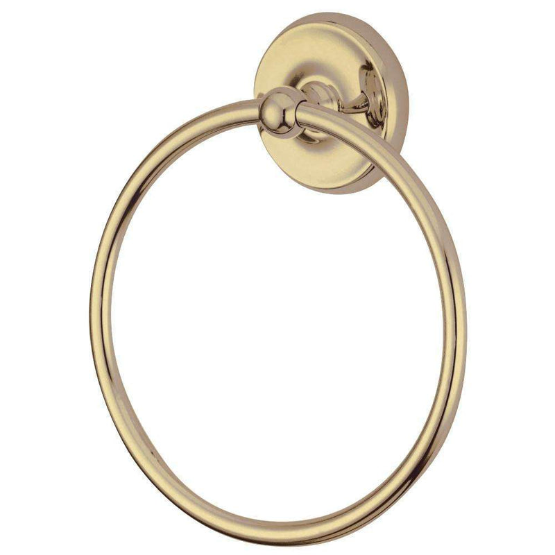 Kingston Brass BA314PB Towel Ring, Polished Brass