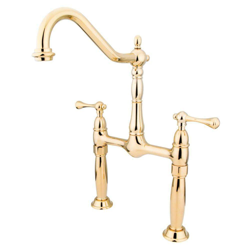 Kingston Brass KS1072BL Vessel Sink Faucet, Polished Brass