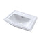 TOTO Clayton Rectangular Self-Rimming Drop-In Bathroom Sink for Single Hole Faucets, Cotton White LT781#01