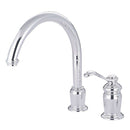 Kingston Brass KS7821TLLS Sg-Hnd Widespread Kitchen Faucet