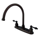 Kingston Brass KB725ALLS 8-Inch Centerset Kitchen Faucet