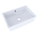 TOTO Vernica Design I Undermount Fireclay Bathroom Sink, Cotton White LT156