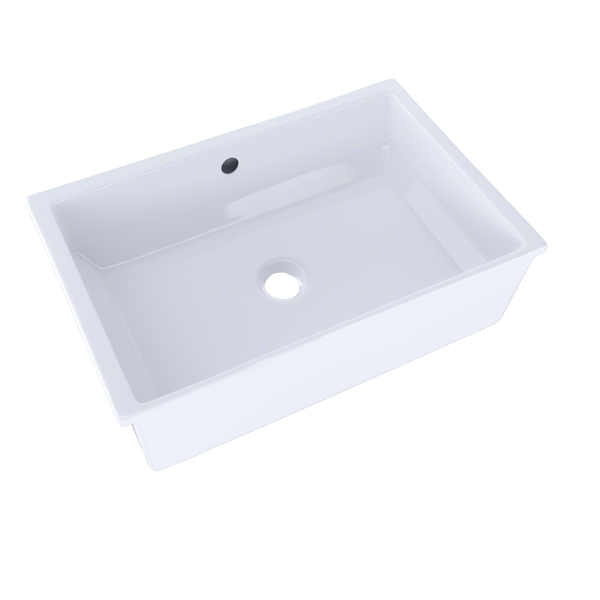 TOTO Vernica Design I Undermount Fireclay Bathroom Sink, Cotton White LT156#01