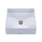 TOTO Arvina Square Vessel Fireclay Bathroom Sink, Cotton White LT574#01
