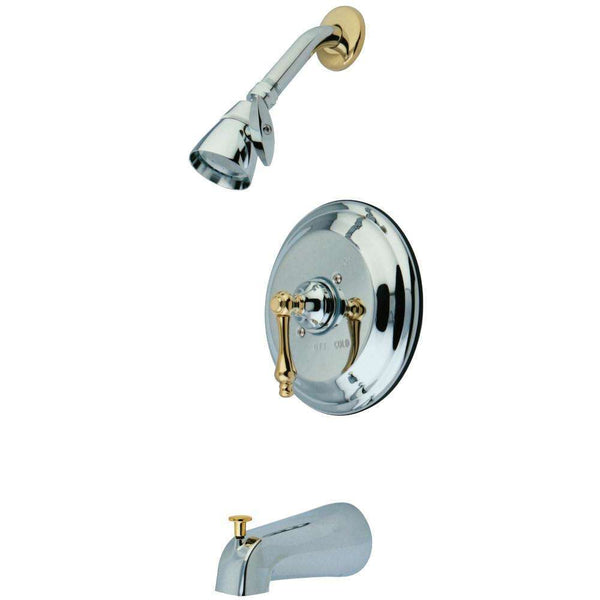 Kingston Brass KB3634AL Restoration Tub & Shower Faucet,