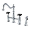 Kingston KS1271PKXBS Duchess 8 in. Bridge Kitchen Faucet W/