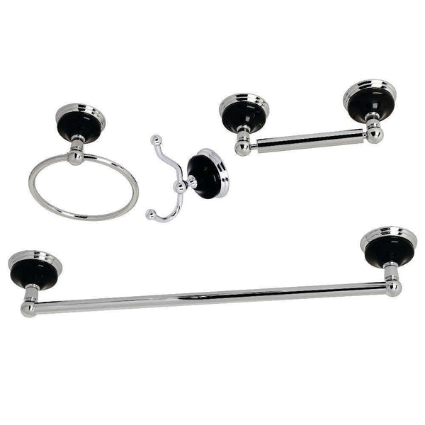 Kingston Brass BAK9111478C Onyx 4-Piece Bath Accs Set