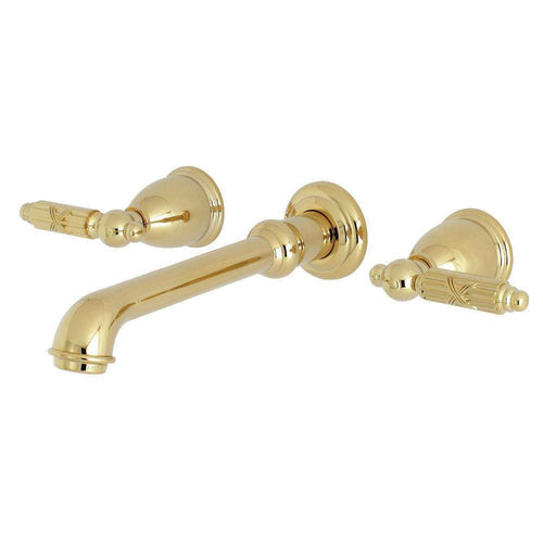 Kingston KS7122GL 8" Center Wall Mount Bath Faucet