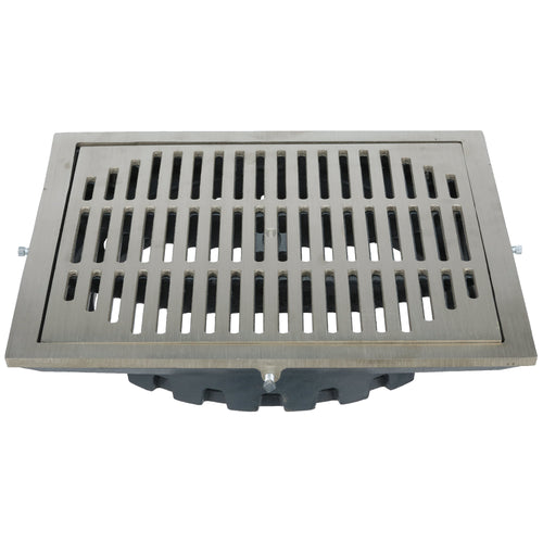 Zurn Cast Iron Rotatable Frame and Grate with Polished Nickel Veneers PN150-ASSY