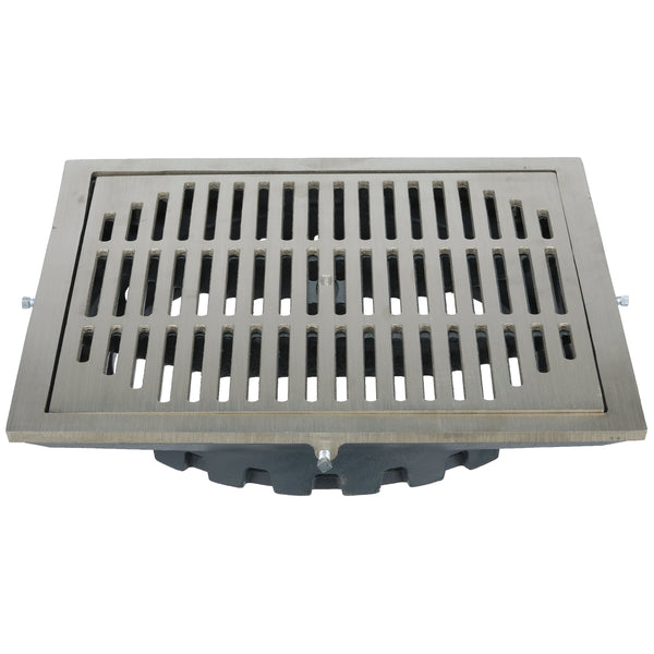 Zurn Cast Iron Rotatable Frame and Grate with Polished Nickel Veneers PN150-ASSY