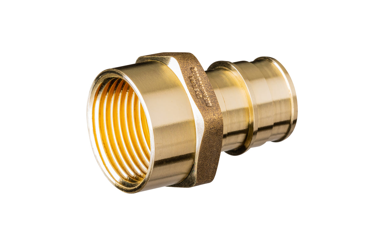 Zurn F1960 Expansion XL Brass FPT Adapter, 3/4" EX PEX x 3/4" FPT QEUFC44GX