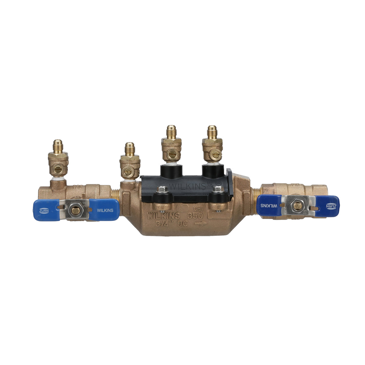 Zurn 3/4" 350 Double Check Backflow Preventer with SAE flare test fitting 34-350FT