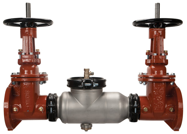 Zurn 4" 350AST Double Check Backflow Preventer with grooved end Butterfly gate Valves 4-350ASTBG