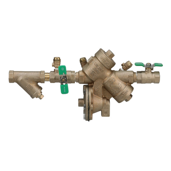 Zurn 3/4" 975XL2 Reduced Pressure Principle Backflow Preventer with test cocks oriented face up, strainer and air gap 34-975XL2TCUSAG