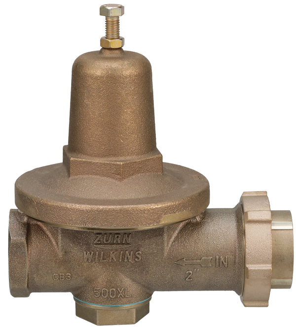 Zurn 2" 500XL Water Pressure Reducing Valve with spring range from 10 PSI to 125 PSI, factory set at 50 PSI 2-500XLHLR