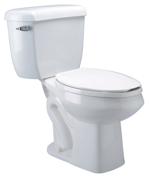 Zurn 2-Piece Pressure-Assist, Siphon Jet Toilet, 1.1 GPF, Elongated Rim, ADA Height, White Vitreous China Z5561