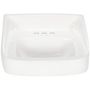 Zurn 20x18 Wall-Mount High-Back Sink/Lavatory, 4" Centers, White Vitreous China Z5364