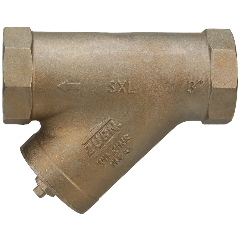 Zurn 3" SXL Cast Bronze Wye Type Strainer, Lead Free 3-SXL